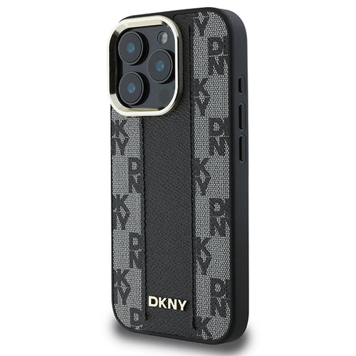 DKNY Checkered Pattern Magsafe iPhone 16 Pro Max Case - Black