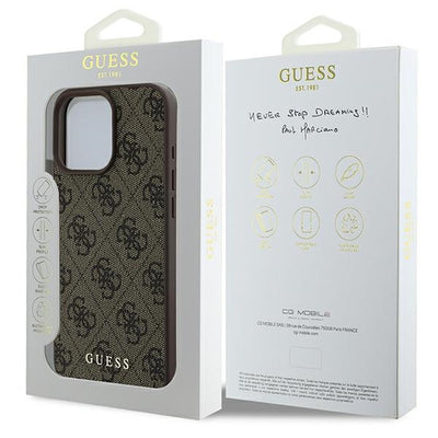 Guess 4G Classic iPhone 16 Pro Max Case - Brown