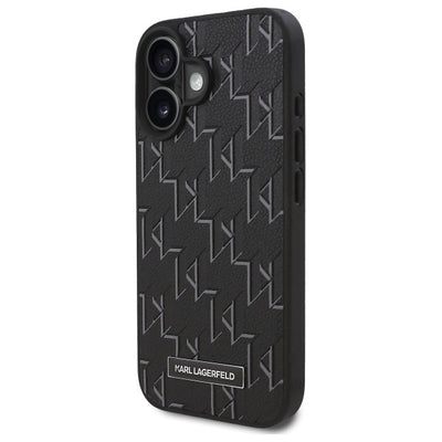 Karl Lagerfeld Hot Stamp Magsafe iPhone 16 Plus Case - Black