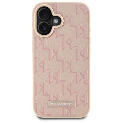 Karl Lagerfeld Hot Stamp Magsafe iPhone 16 Case - Pink