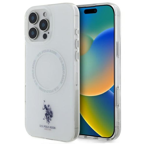 US Polo IML Ring MagSafe iPhone 16 Pro Case - White — U.S. Polo Assn.