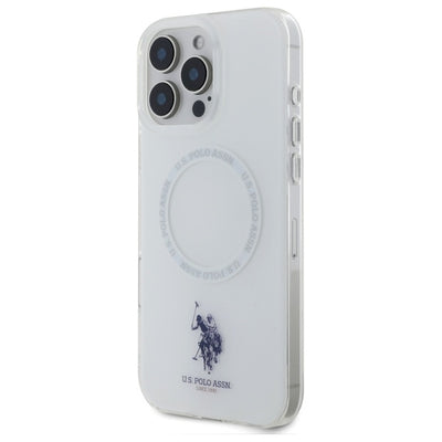 US Polo IML Ring MagSafe iPhone 16 Pro Case - White — U.S. Polo Assn.
