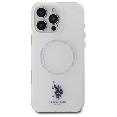 US Polo IML Ring MagSafe iPhone 16 Pro Case - White — U.S. Polo Assn.