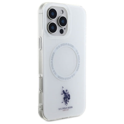 US Polo IML Ring MagSafe iPhone 16 Pro Case - White — U.S. Polo Assn.