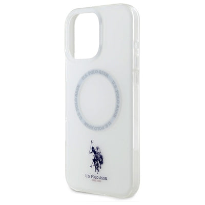 US Polo IML Ring MagSafe iPhone 16 Pro Case - White — U.S. Polo Assn.