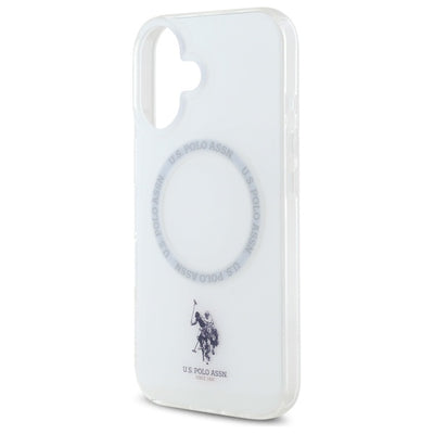 US Polo IML Ring MagSafe iPhone 16 Case - White — U.S. Polo Assn.