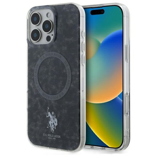 US Polo IML Ring MagSafe Case for iPhone 16 Pro Max - Black — U.S. Polo Assn.