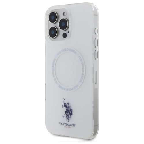 US Polo IML Ring MagSafe Case for iPhone 16 Pro Max - White — U.S. Polo Assn.
