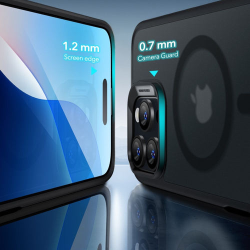 ESR Classic Hybrid Halolock MagSafe Case + Tempered Glass for iPhone 16 Pro - Semi-Transparent