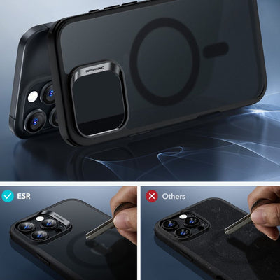 ESR Classic Hybrid Halolock MagSafe Case + Tempered Glass for iPhone 16 Pro - Semi-Transparent
