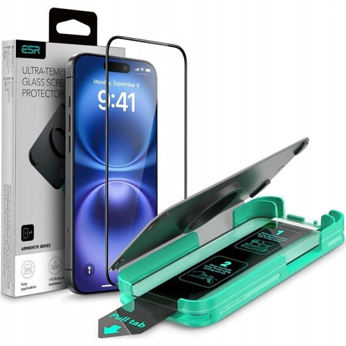 ESR Armorite Tempered Glass for iPhone 16 Pro Max - with Black Frame
