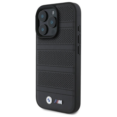 BMW M Perforated And Stitched Line MagSafe case for iPhone 16 Pro Max - black