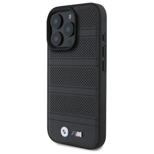 BMW M Perforated And Stitched Line MagSafe case for iPhone 16 Pro Max - black