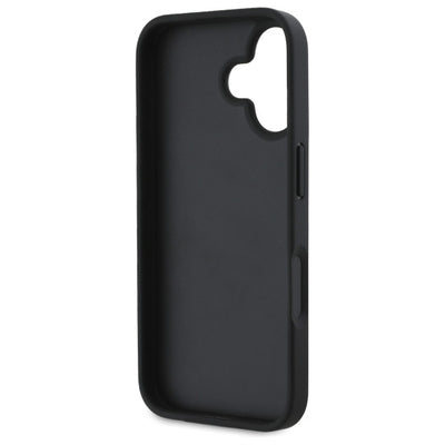 DKNY Texture Pattern Tonal Stripe iPhone 16 Case - Black