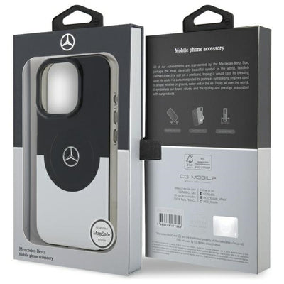 Mercedes Double Layer BiColor MagSafe case for iPhone 16 Pro - silver