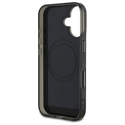Mercedes MB Double Layer Crossed Lines MagSafe case for iPhone 16 - black