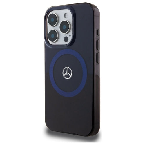 Mercedes MB Double Layer BiColor MagSafe Case for iPhone 16 Pro Max - Blue