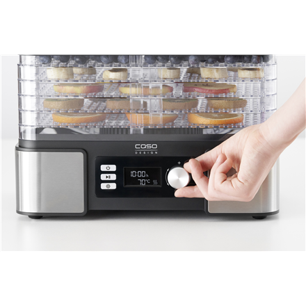 Caso | Food Dehydrator | DH 450 | Power 370-450 W | Number of trays 5 | Temperature control | Integrated timer | Black/S