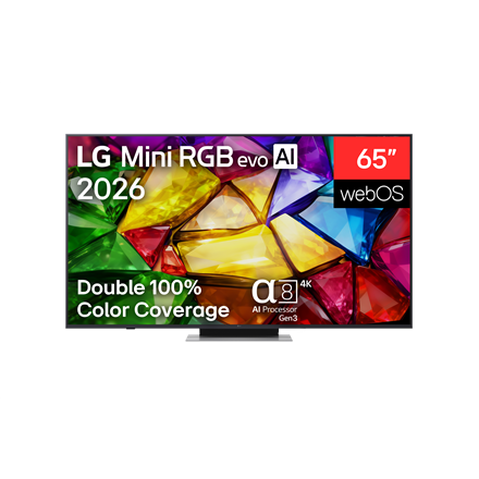 LG 65MRGB87B3B 65" (164 cm) 4K Mini RGB evo Smart TV | LG