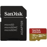 SANDISK Extreme microSDHC 32GB + SD Adapter + RescuePRO Deluxe 100MB/s A1 C10 V30 UHS-I U3