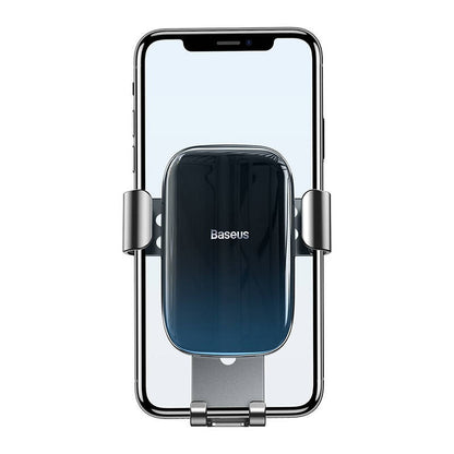 Baseus Glaze gravitational car holder for ventilation grid, aluminum (black) - Product Image 5