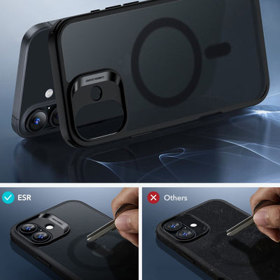 ESR Classic Hybrid Halolock MagSafe Case Set + Tempered Glass for iPhone 16 - Semi-Transparent