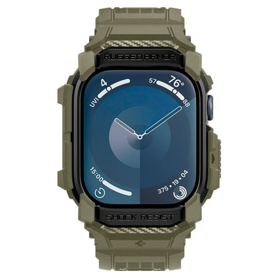 Spigen Rugged Armor ”Pro” Strap for Apple Watch 10 (46MM) - Green
