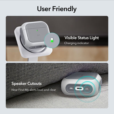 ESR Orbit Halolock MagSafe case for Apple AirPods 4 - white