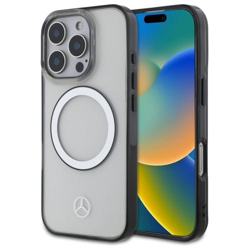 Mercedes Printed Logo MagSafe Case for iPhone 16 Pro Max - Clear
