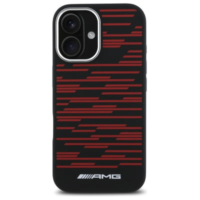 AMG Silicone Graphics MagSafe case for iPhone 16 - black — Mercedes