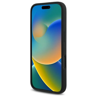 AMG Checkered Flag Pattern MagSafe iPhone 16 Case - Black — Mercedes