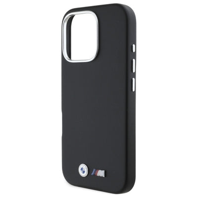 BMW M Smooth Full Wrapped Metal MagSafe Case for iPhone 16 Pro Max - Black