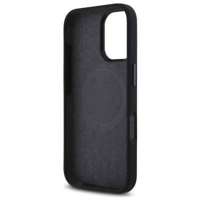 BMW M Silicone Printed Ring MagSafe iPhone 16 Case - Black