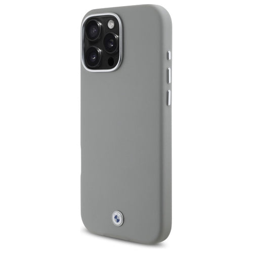 BMW Sign Full Wrapped Metal MagSafe Case for iPhone 16 Pro Max - Gray