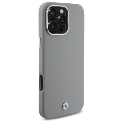 BMW Sign Full Wrapped Metal MagSafe Case for iPhone 16 Pro Max - Gray