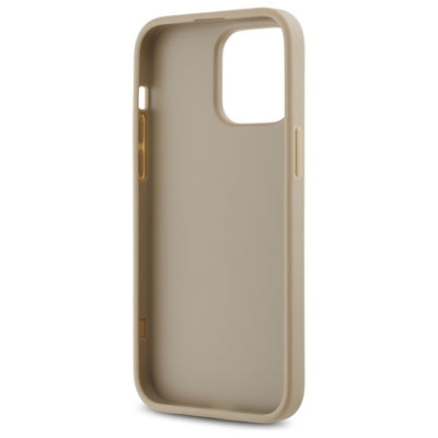 DKNY Quilted Stack Logo iPhone 14 Pro Case - Beige