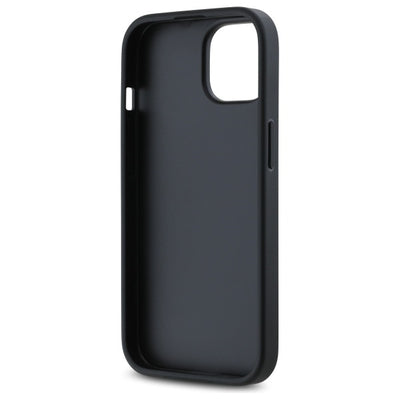 DKNY Quilted Stack Logo iPhone 14 Case - Black