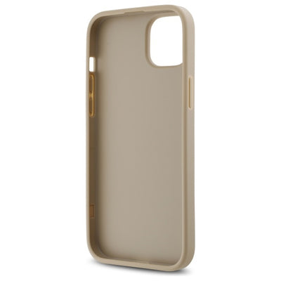 DKNY Quilted Stack Logo iPhone 15 Plus Case - Beige