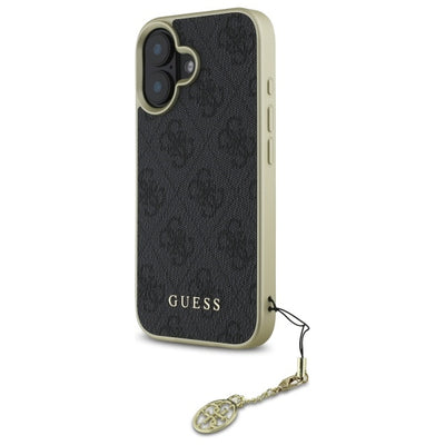 Guess 4G Charms Collection case for iPhone 16 Plus - black