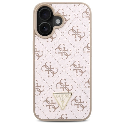 Guess New 4G Triangle Case for iPhone 16 Plus - White