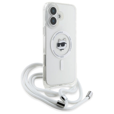 Karl Lagerfeld IML Choupette Head &amp; Cord Magsafe iPhone 16 Case - Clear
