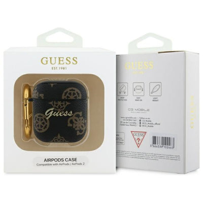 Guess GUA2PG4GPK AirPods 1/2 cover black/black 4G Hook