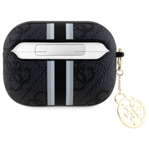 Guess GUAP2P4RPSK AirPods Pro 2 (2022/2023) cover black/black 4G Printed Stripes Charm
