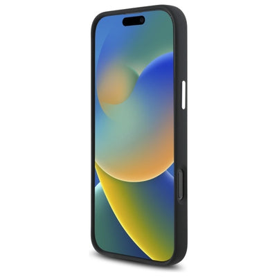 Mercedes MEHMP16L23SUGDK iPhone 16 Pro 6.3&quot; black/black hardcase Silicone Tonal Logo Wood Pattern MagSafe