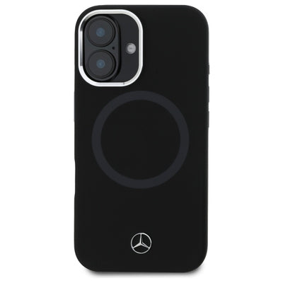 Mercedes MEHMP16S23SUTTK iPhone 16 6.1&quot; black/black hardcase Silicone Tonal Logo MagSafe