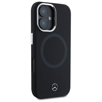 Mercedes MEHMP16S23SUTTK iPhone 16 6.1&quot; black/black hardcase Silicone Tonal Logo MagSafe