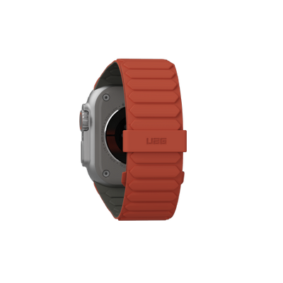 UAG Pathfinder Silicone Double-Sided Magnetic Strap for Apple Watch 42 / 44 / 45 / 46 / 49mm - Gray-Orange