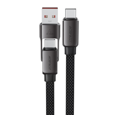 Acefast C13-04 USB-C - USB-A / USB-C Cable 480Mb/s 3A 1.2m - Black