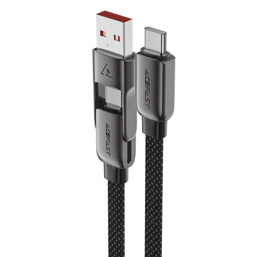Acefast C13-04 USB-C - USB-A / USB-C Cable 480Mb/s 3A 1.2m - Black