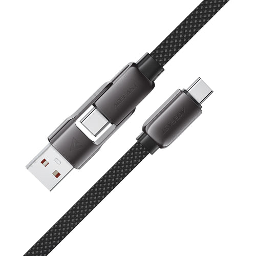 Acefast C13-04 USB-C - USB-A / USB-C Cable 480Mb/s 3A 1.2m - Black